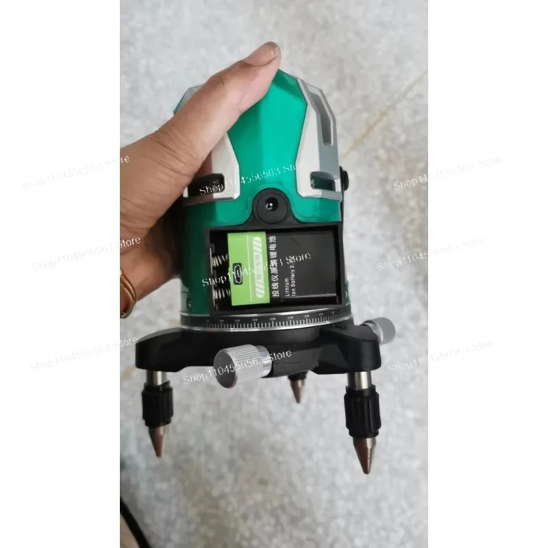 8-Line Green Beam Self-Leveling Laser Level, 4V4H High Precision, For Construction Layout & Wall Leveling