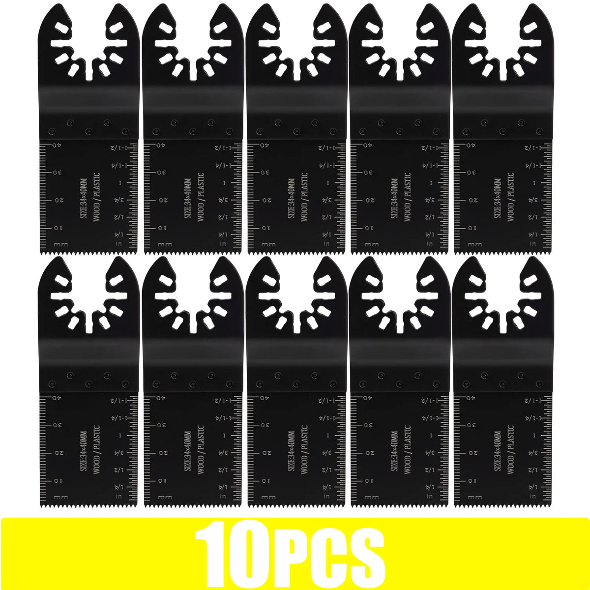 100-10PCS Oscillating Tool Blade Universal Oscillating Saw Blades  Multi-Function Renovator Cutter Blade For Wood Metal Plastic