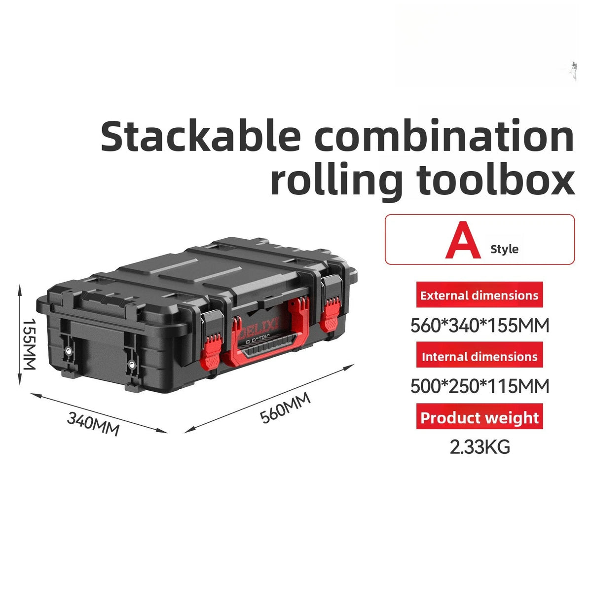 Multi-Tier Stackable Modular Storage Toolbox System
