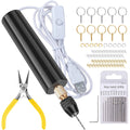 Electric Rotary Tool Kit Jewelry Tools Mini Electric Drill Handheld Portable Keychain Making Kit For Jewelry Resin Grinding Tool