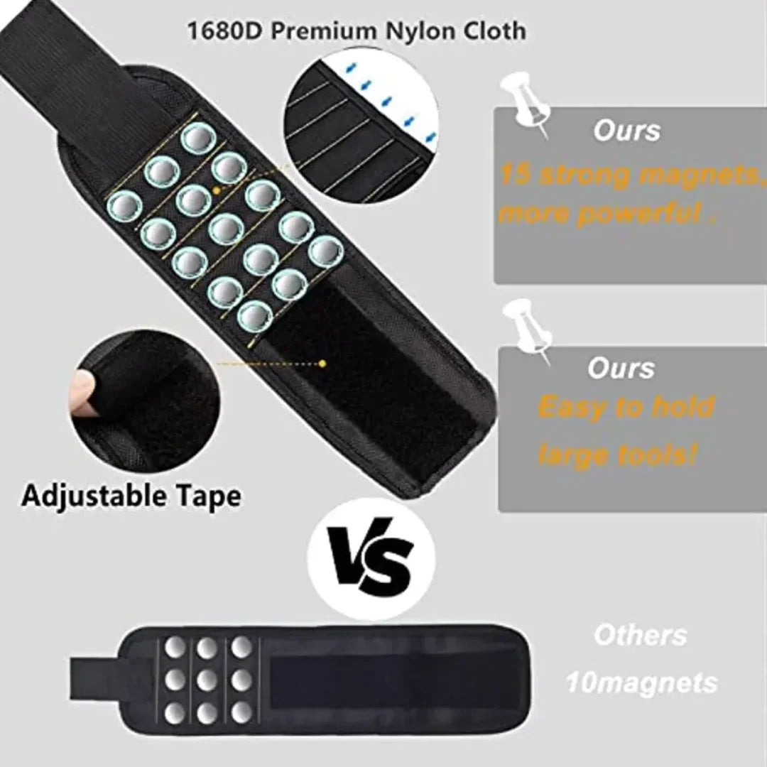 Magnetic Wristband for Holding Screws,Nails Drilling Bits,Wrist Tool Holder Belts with Strong Magnets,Cool Gadgets for Men, wome