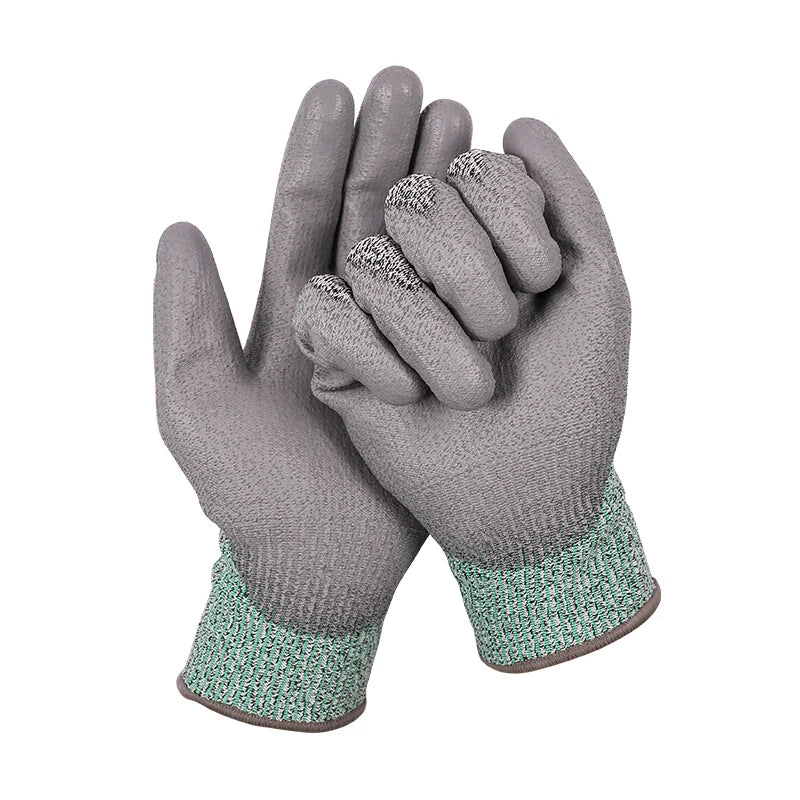 N10658 Cut Resistant Work Gloves Level 3 Protection Non-Slip Breathable Safety Gloves for Gardening Construction Industrial Work