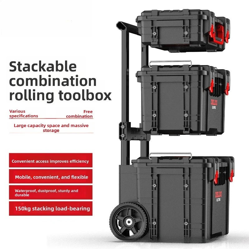 Multi-Tier Stackable Modular Storage Toolbox System