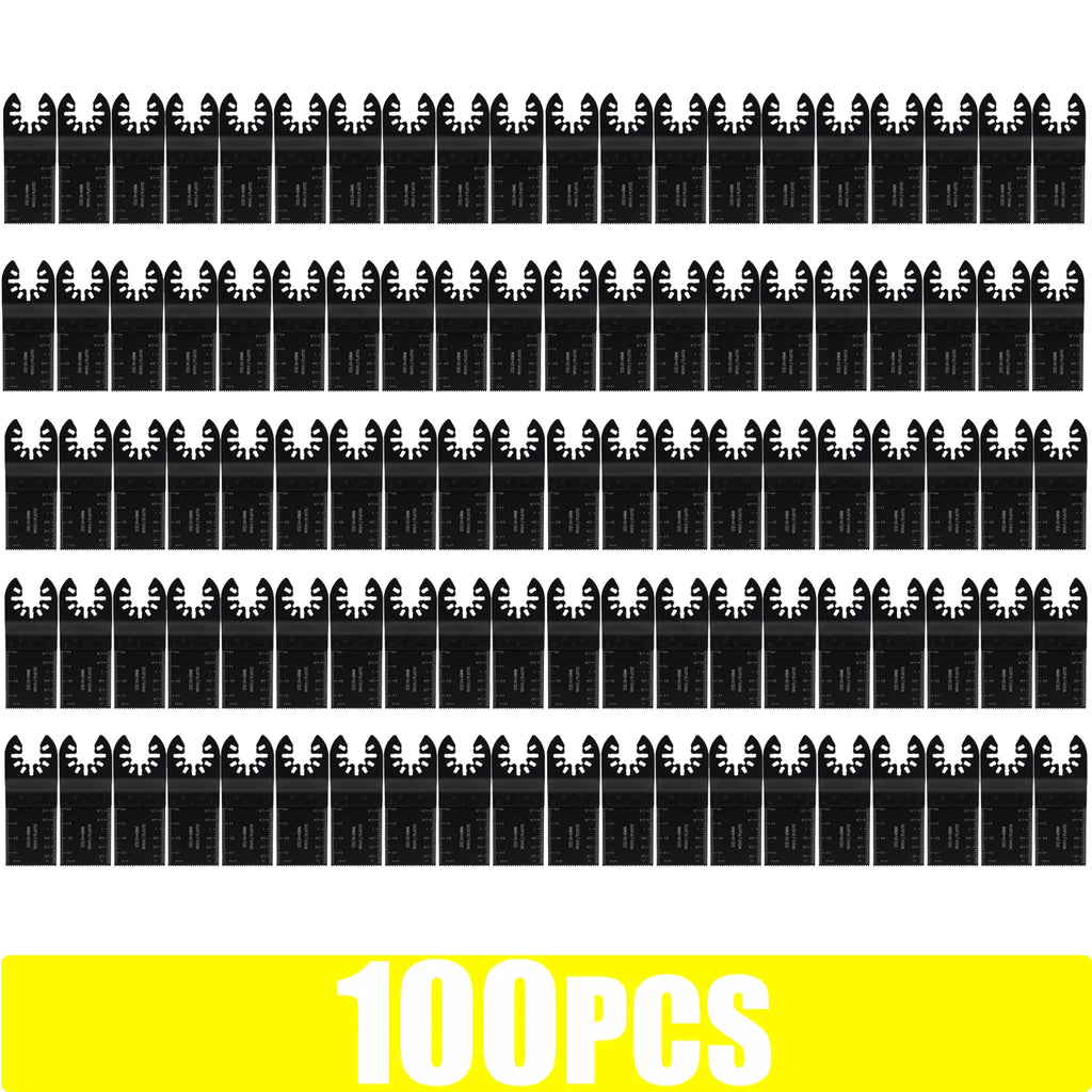 100-10PCS Oscillating Tool Blade Universal Oscillating Saw Blades  Multi-Function Renovator Cutter Blade For Wood Metal Plastic