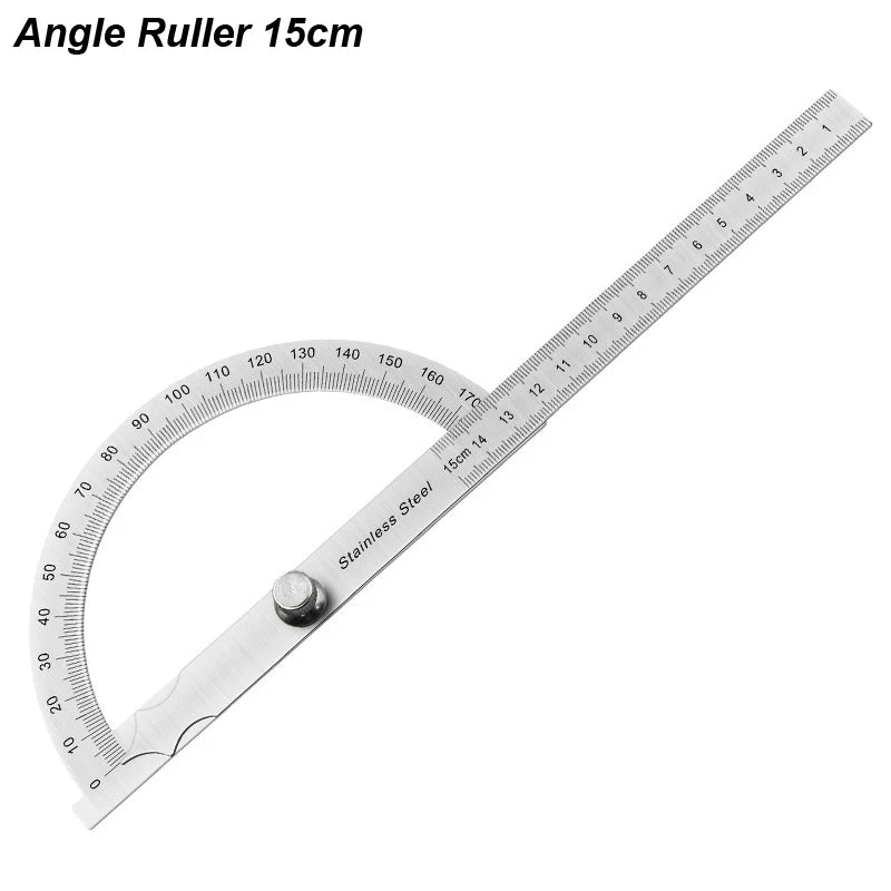 180-Degree Stainless Steel Digital Protractor & Angle Finder Ruler