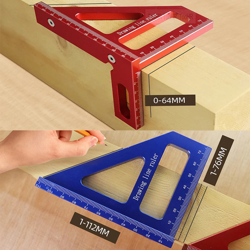 Precision Aluminum Alloy Miter Triangle Speed Square Ruler