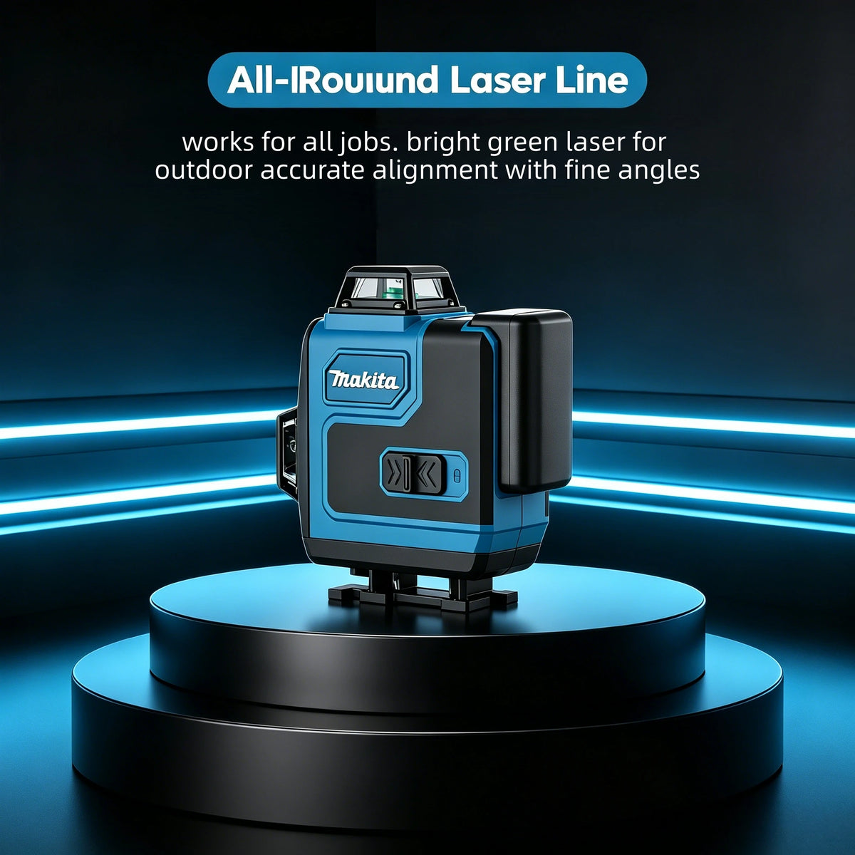 Makita 360° Green Laser Level: Ultimate Self-Leveling Cross Line for Perfect Alignment