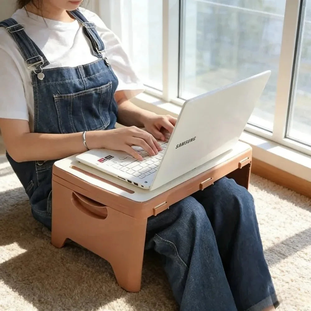 Portable Laptop Desk Folding Workbench Living Room Sofa Car Plastic Folding Table Outdoor Camping Travel Folding Table