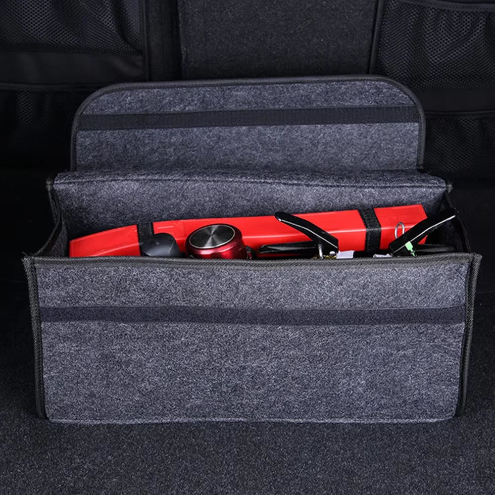 Heavy-Duty Anti-Slip Felt Car Trunk Tool Bag & Organizer