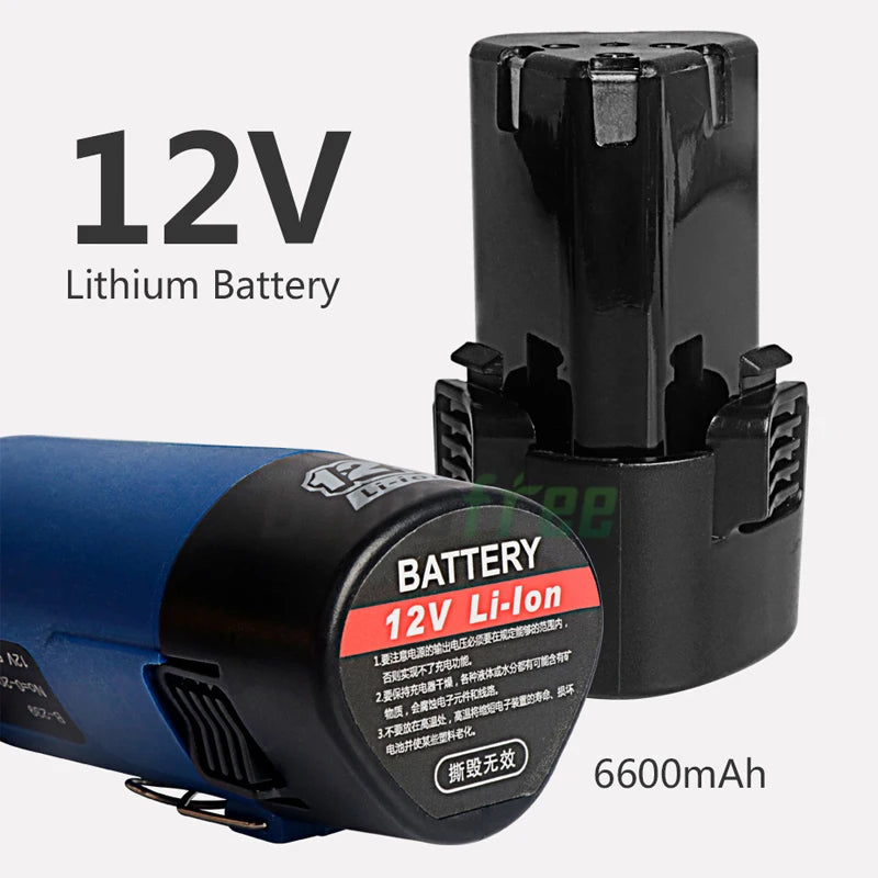 12V Cordless Rotary Tool Kit 80W Wireless Recharge Electric Dril DIY For Wood Metal Electric Drill Machine 4 Speed 0-20000r/min