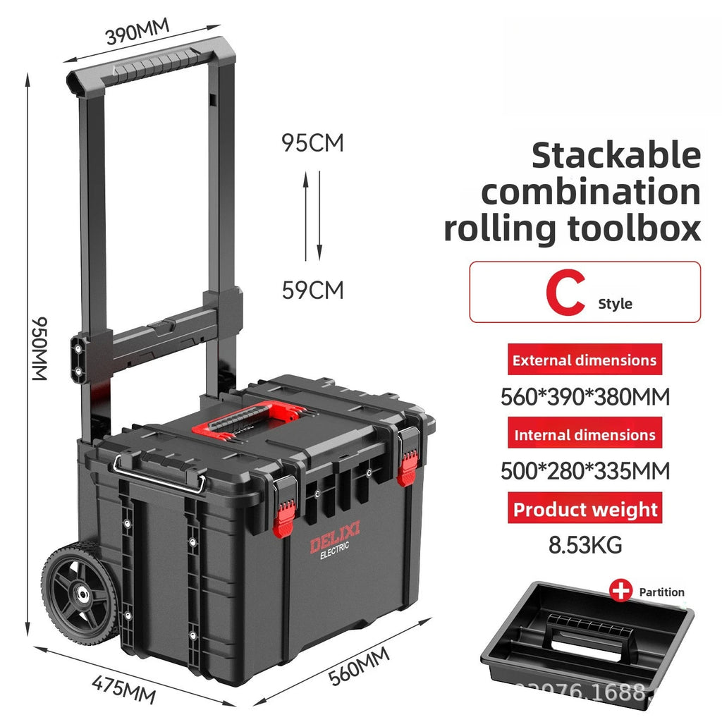 Multi-Tier Stackable Modular Storage Toolbox System