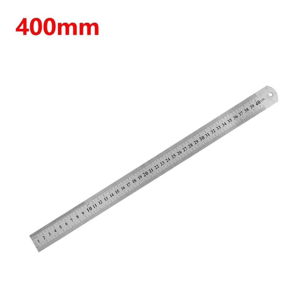 Precision Stainless Steel Metal Straight Ruler (150mm - 500mm)