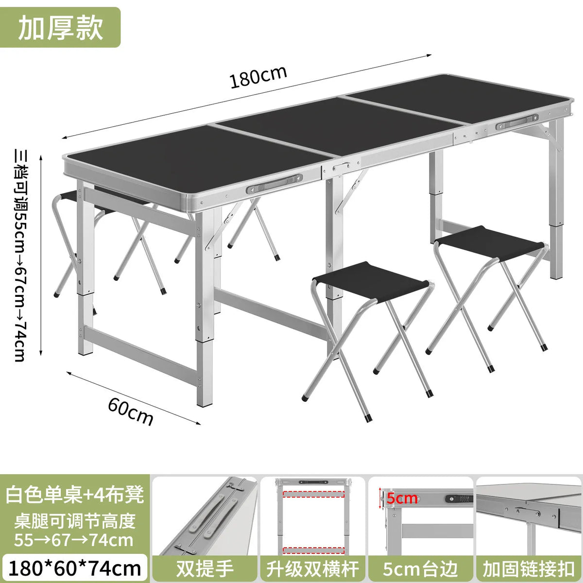 Foldable Work Table Desk Camping Side Barbecue Table Lightweight Patio Tavolo Campeggio Richiudibile Outdoor Furniture