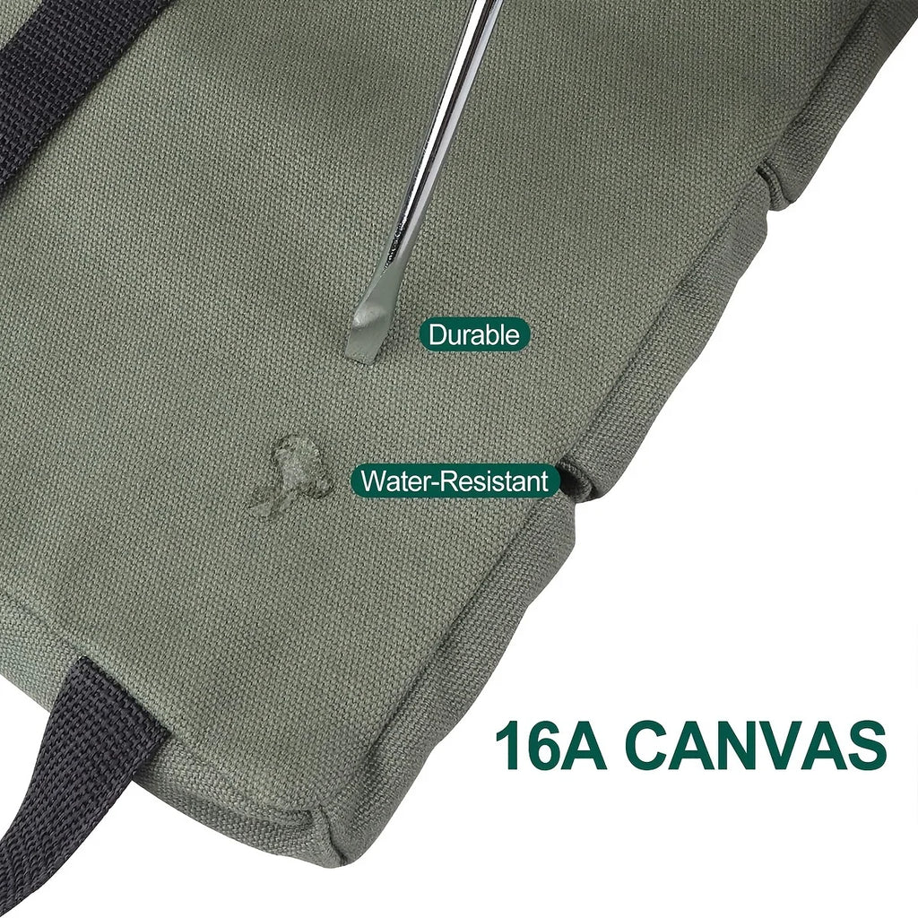 Tool Roll, Multi-Purpose Roll Up Tool Bag, Wrench Roll, Canvas Tool Organizer Bucket, Car First Aid Kit Wrap Roll Storage Case