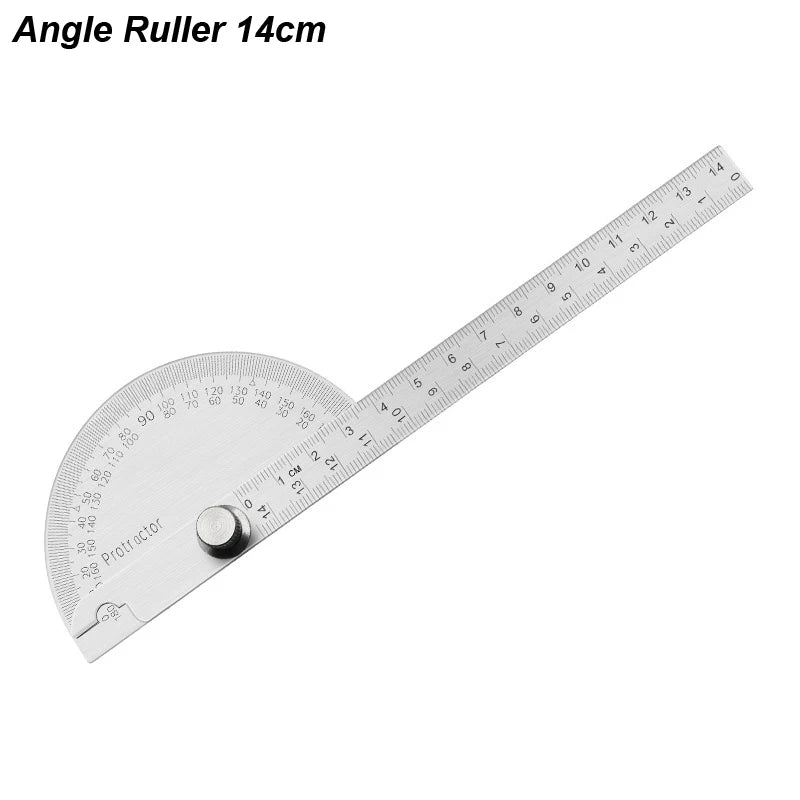 180-Degree Stainless Steel Digital Protractor & Angle Finder Ruler