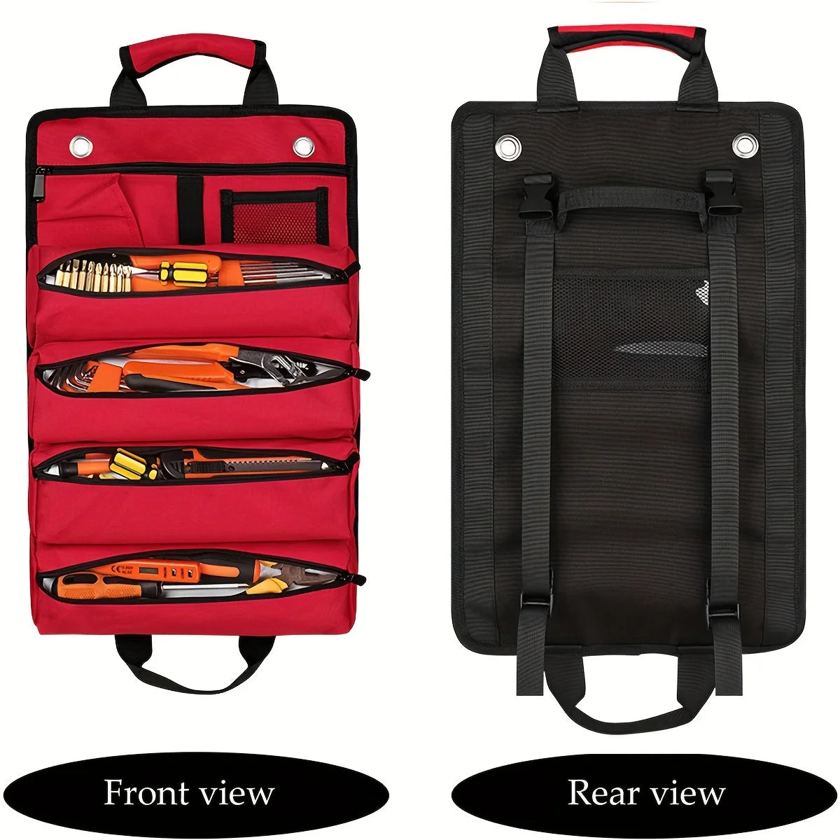 1PC Heavy Duty Rolling Tool Bag Roll up Carpenter Tool Bag Organizer for Mechanic Electrician Durable Tool Roll