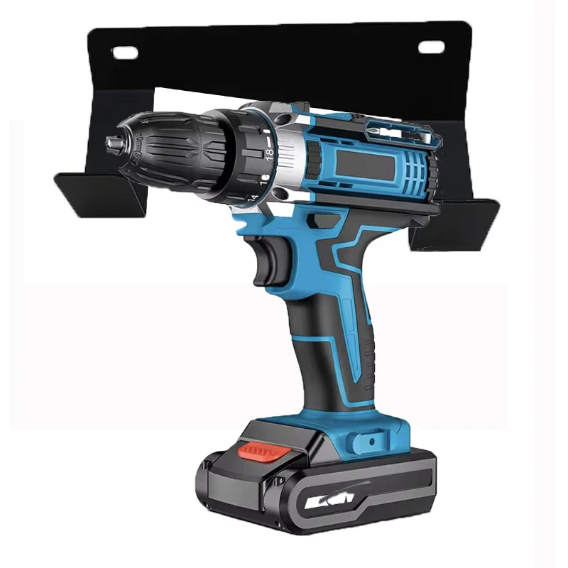 Wall-Mounted Power Tool & Cordless Drill Organizer Rack
