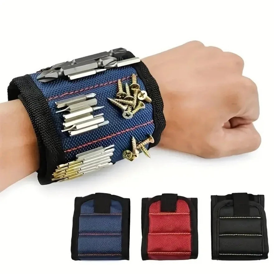 Magnetic Wristband for Holding Screws,Nails，Drilling Bits,Wrist Tool Holder Belts with Strong Magnets,Cool Gadgets for men, wome