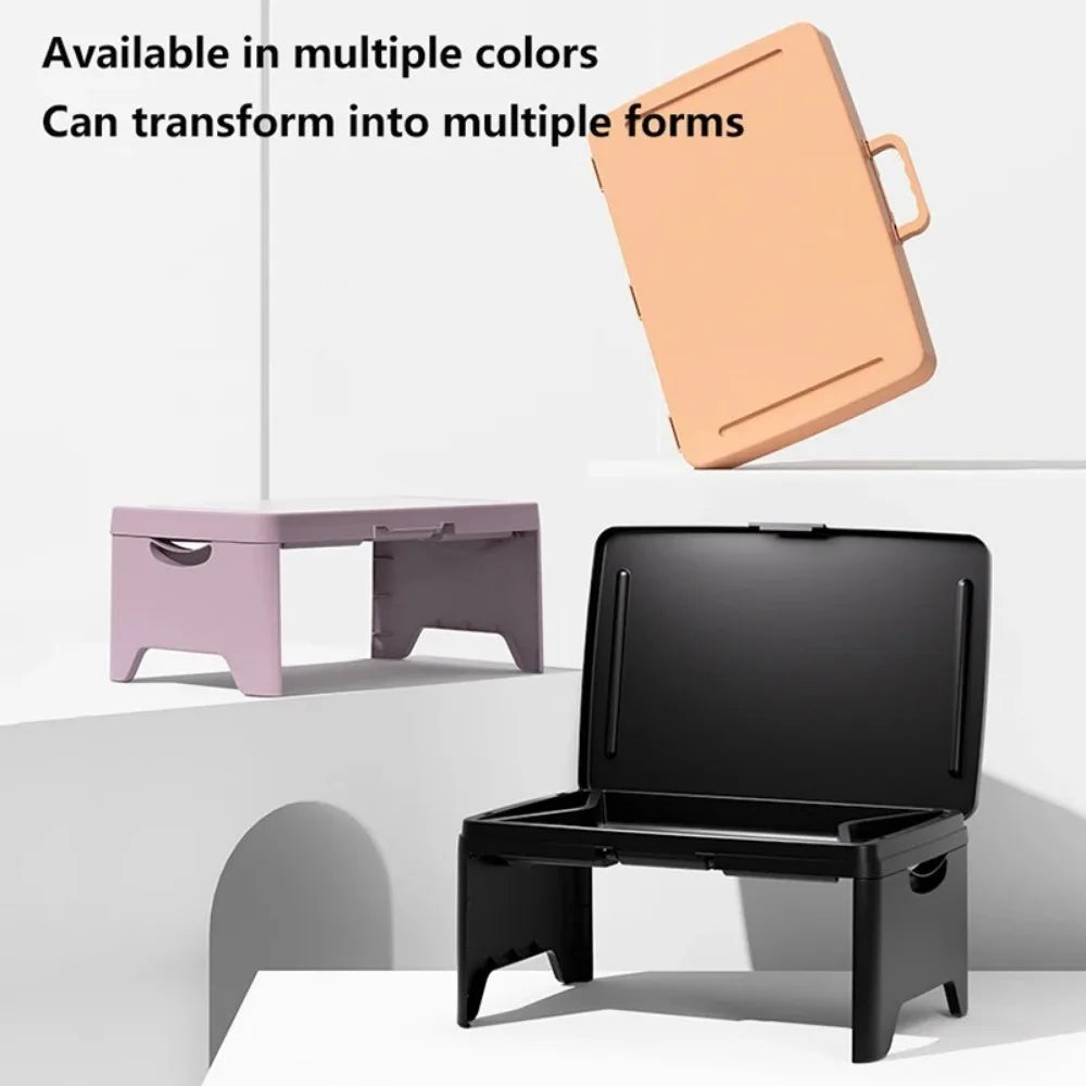 Portable Laptop Desk Folding Workbench Living Room Sofa Car Plastic Folding Table Outdoor Camping Travel Folding Table