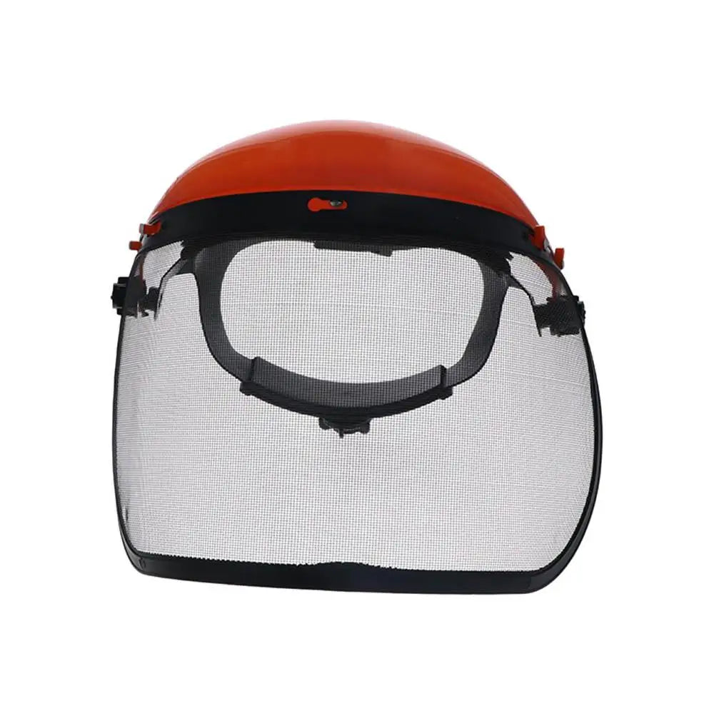 Grass Trimmer & Chainsaw Safety Helmet with Full-Face Wire Mesh Shield
