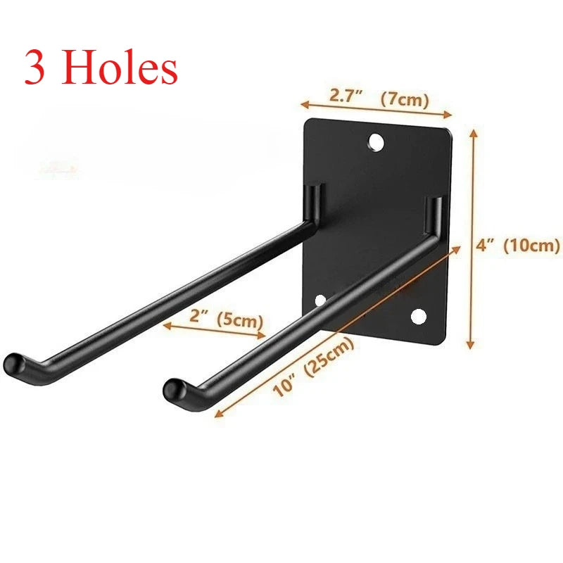 Heavy-Duty Wall Storage Hook Rail for Garage & Garden Tools