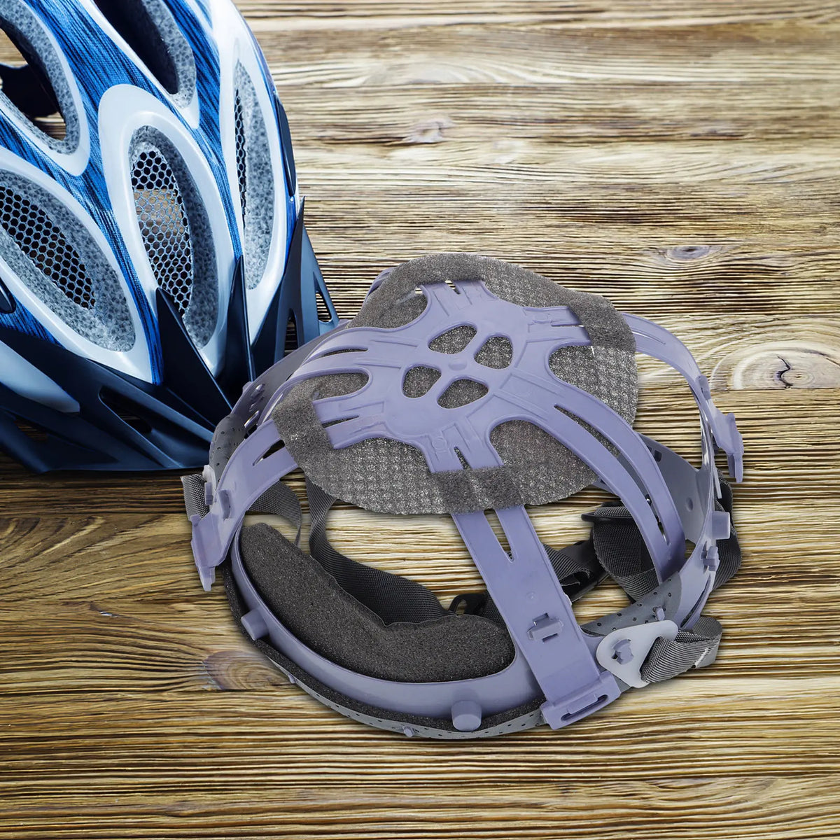 Hard Hat Suspension Bump Cap Insert Liner Insert Adjustable 6-Point Attachment Safety Replacement Grey Head Protection