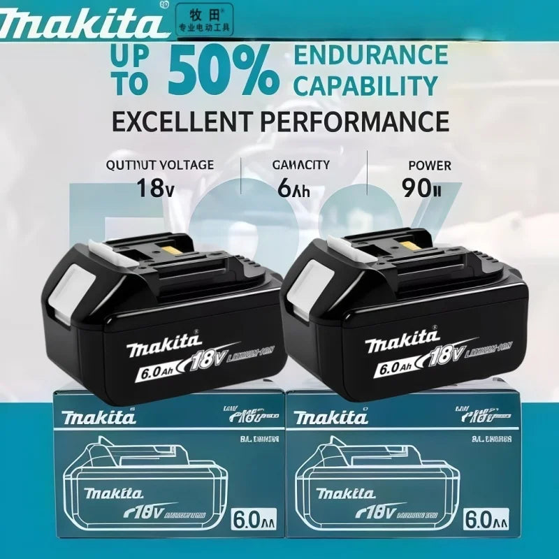 Original Makita DDF487 18V 13mm Cordless Driver Drill Kit Equipped with 6Ah Replacement Battery and Standard Charger