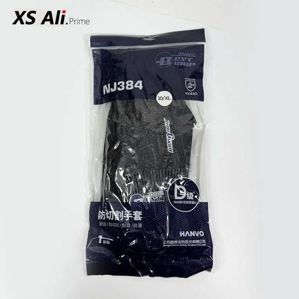 Cut Resistant Work Gloves Level 5 Protection Anti-Slip Textured Grip for Metal Machining Glass Handling Abrasion Scratch Proof