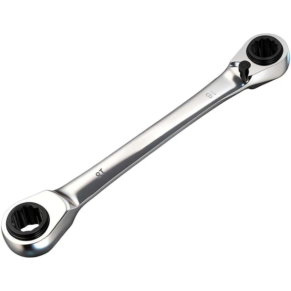 4 in 1 Ratchet Wrench Set Built from 40CR Chrome Vanadium Steel with 72 Tooth Ratchet and Retractable Blade Functionality