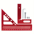 3D Aluminum Alloy Multi-Angle Woodworking Square Ruler