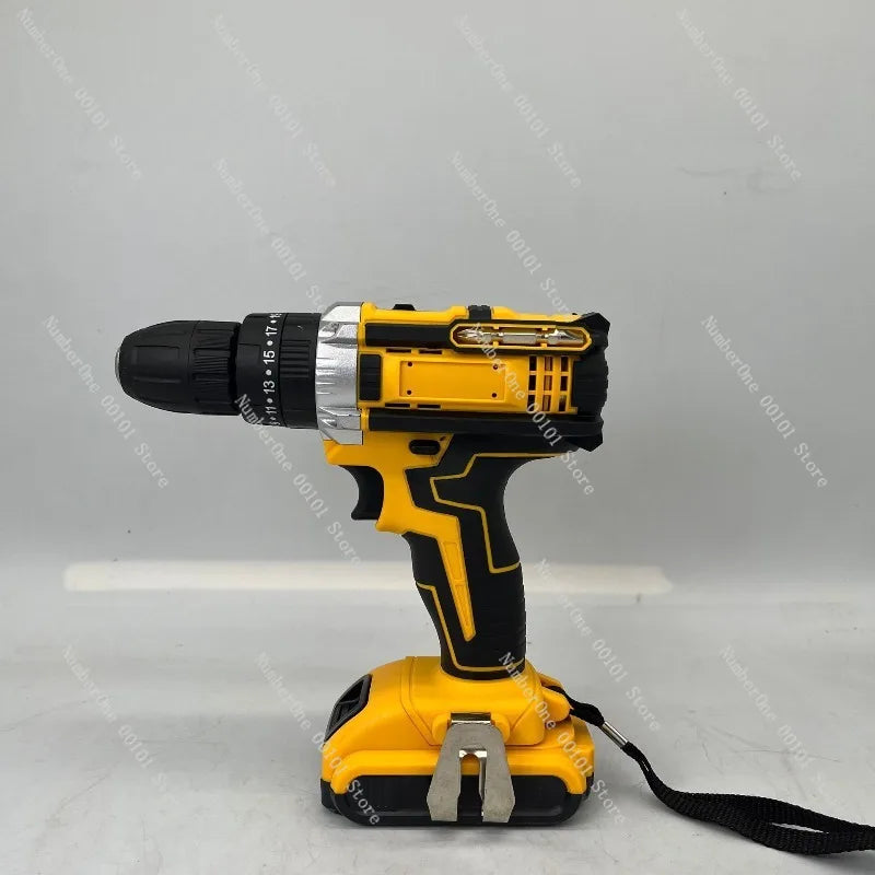21V Lithium-Ion Drill Set: Multifunctional Cordless Kit – Hand Drill, Impact Drill for Home Use (Rechargeable)