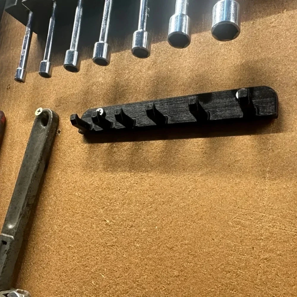 Wall-Mounted Universal Power & Hand Tool Holder Rack