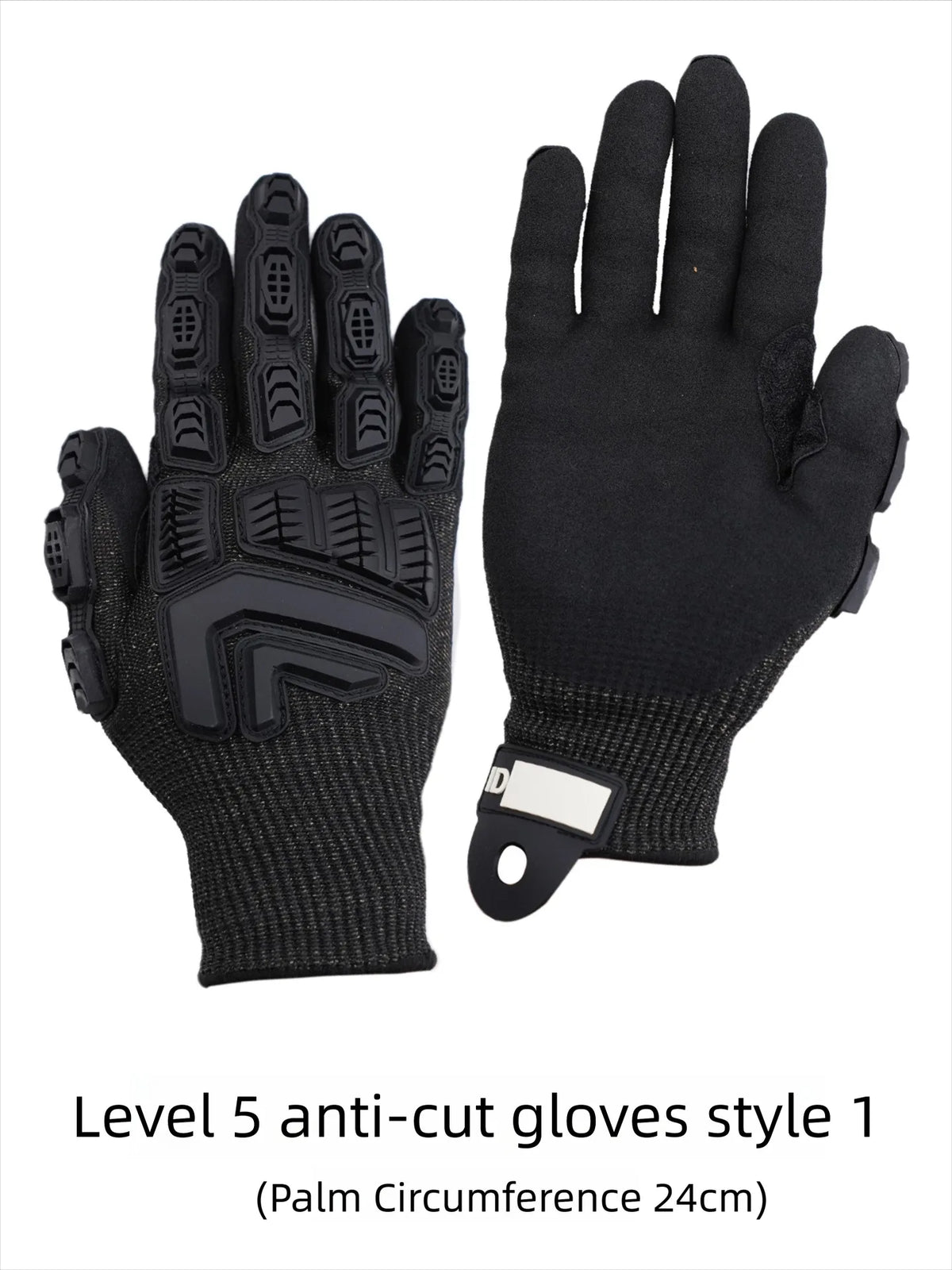 Level 5 Full Hand Cut-Resistant Gloves with Wear-Resistant TPR Patches, Touchscreen Compatibility, Slip Resistance, Cut Resistan
