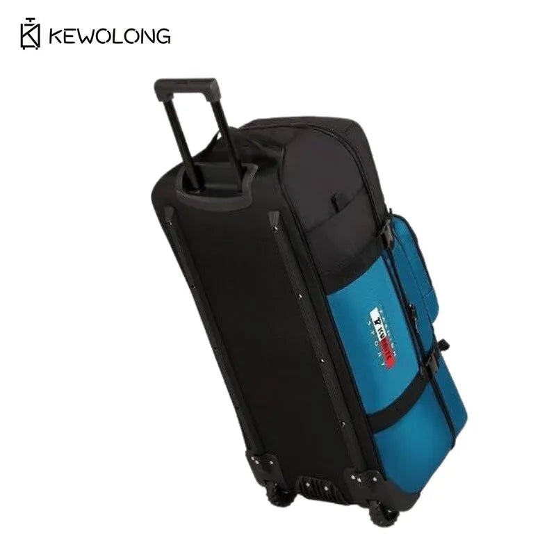 Waterproof Rolling Gear Bag - 90L Large Capacity Wheeled Backpack with Pull Strap, Heavy Duty Duffel for Camping Equipment