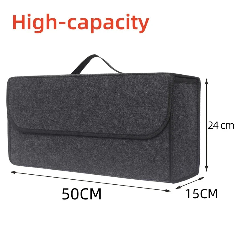 Heavy-Duty Anti-Slip Felt Car Trunk Tool Bag & Organizer