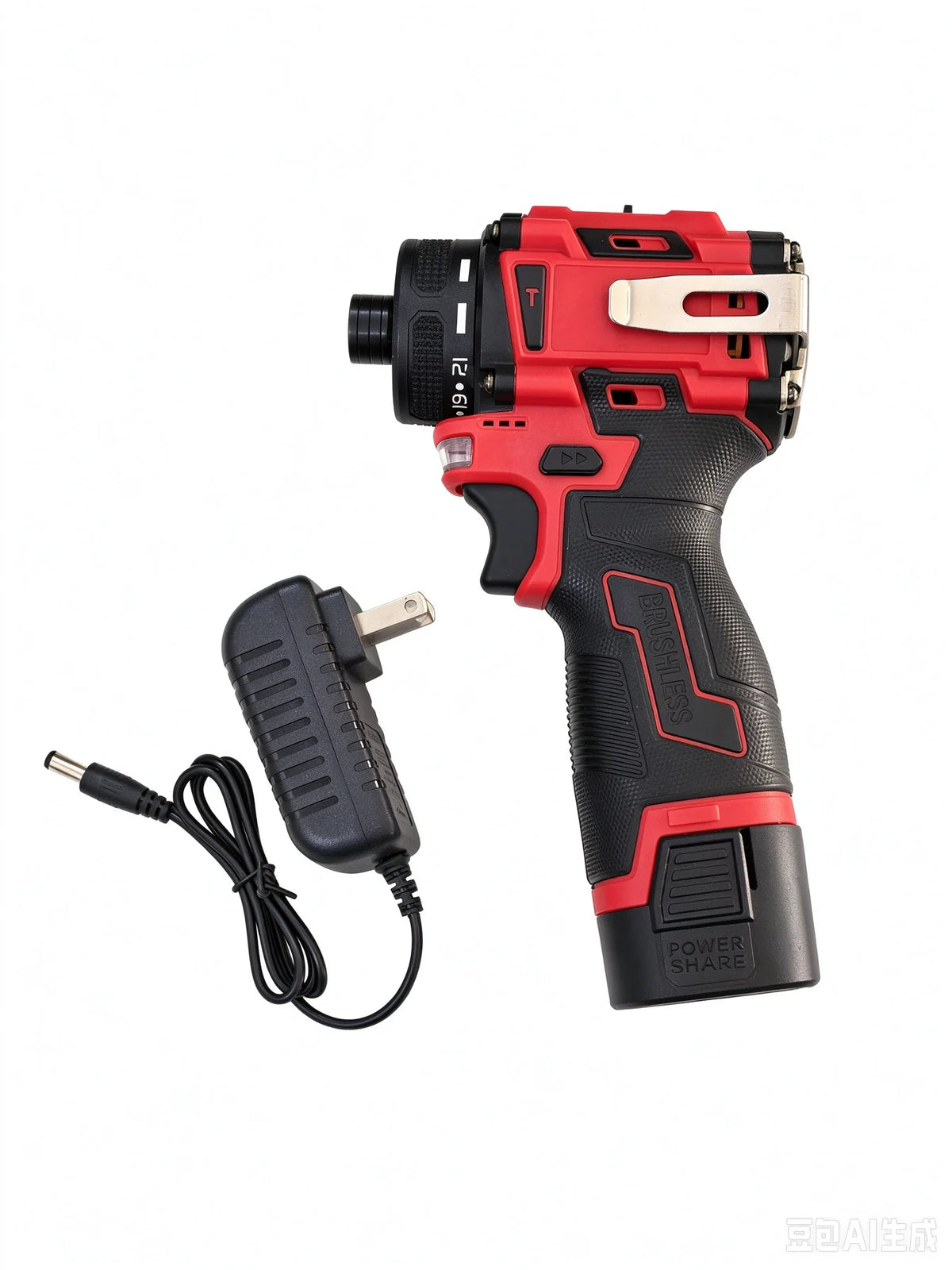 80N.m 18V Brushless Electric Drill Cordless Knockable Driller Driver Screwdriver Li-ion Battery Electric Power Tools