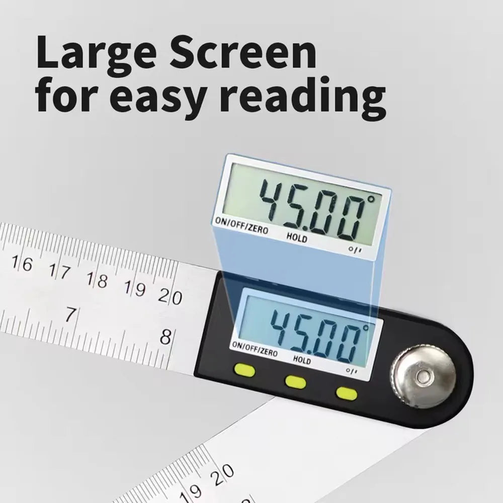 360-Degree Digital Angle Finder & Electronic Goniometer Meter