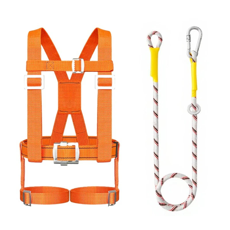 Full-Body 5-Point Fall Protection Safety Harness – Adjustable High-Altitude Work & Climbing Belt