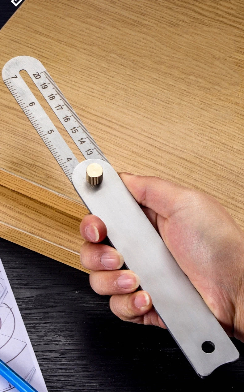 Stainless Steel Precision Carpentry & Drawing Aid Ruler