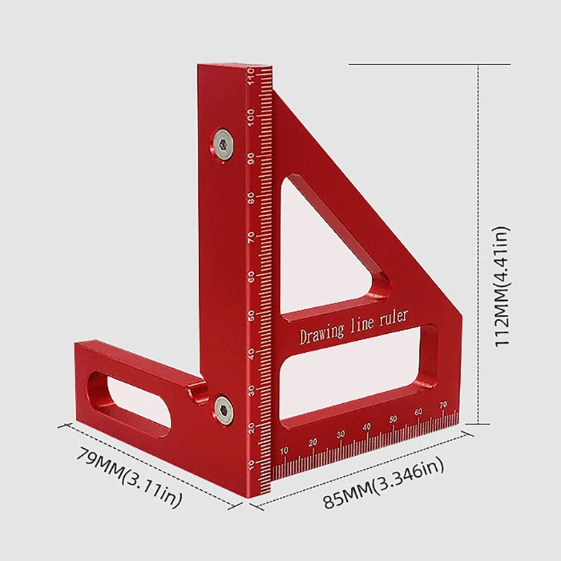 Precision Aluminum Alloy Miter Triangle Speed Square Ruler