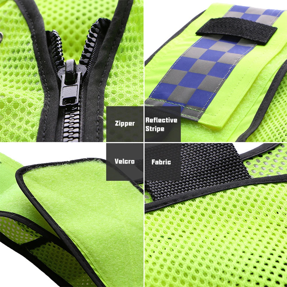 Executive Multi-Pocket High-Visibility Safety Vest – Heavy-Duty Workwear & Security Duty