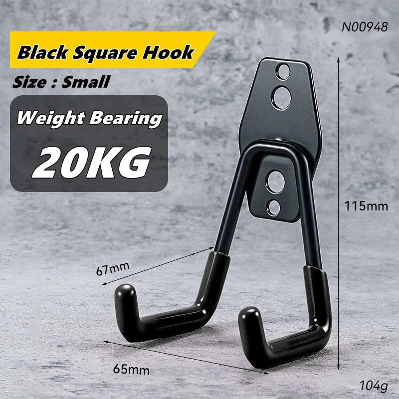 Heavy-Duty Wall Mount Garage & Garden Tool Storage Hooks