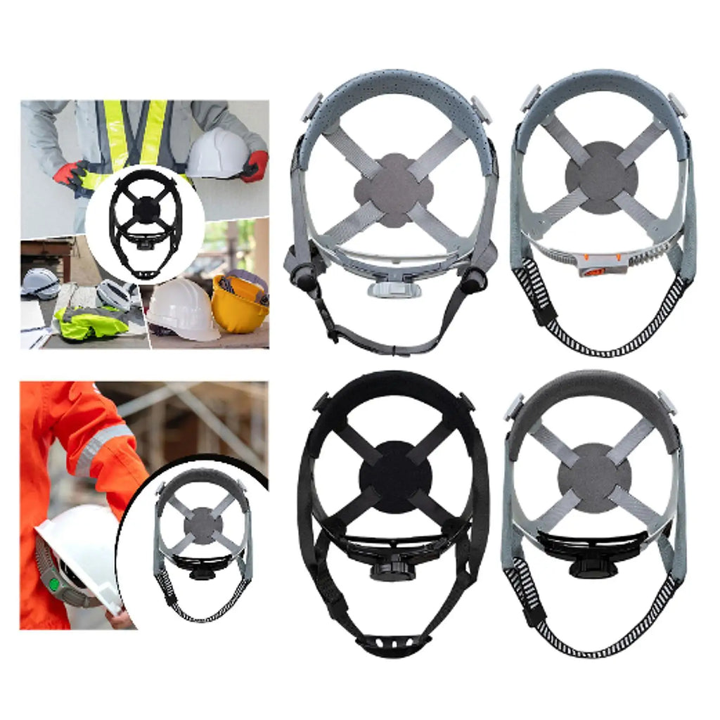 4 Point Hardhat Replacement Ratchet Suspension Replace Part Lightweight Attachment Breathable Hardhat Liner Insert