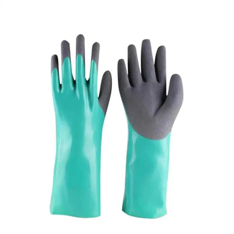 Safety Work Gloves Cut Resistant Anti-Skid Soft Rubber 1 Pair Ideal for Kitchen Washing Construction Gardening Work