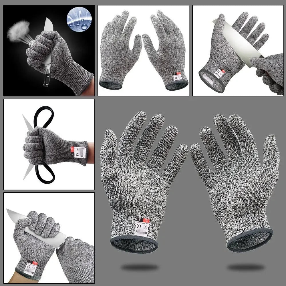 Anti-Cut Levels Gloves for Kitchen & Construction Labor Protection Wear-Resistant Gardening Gloves Injury Resistant Glass Handli