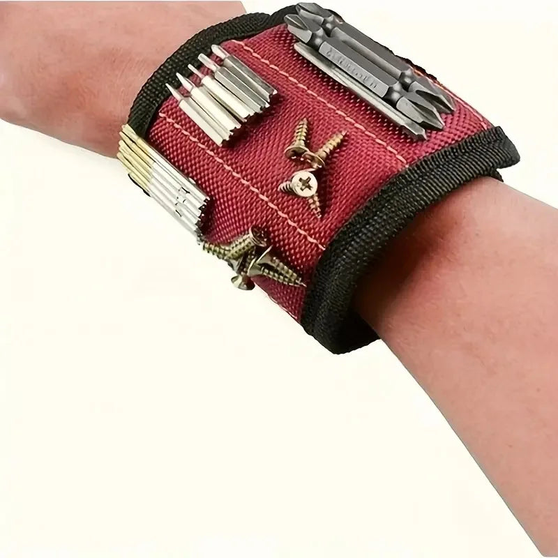 Magnetic Wristband for Holding Screws,Nails，Drilling Bits,Wrist Tool Holder Belts with Strong Magnets,Cool Gadgets for Men, wome