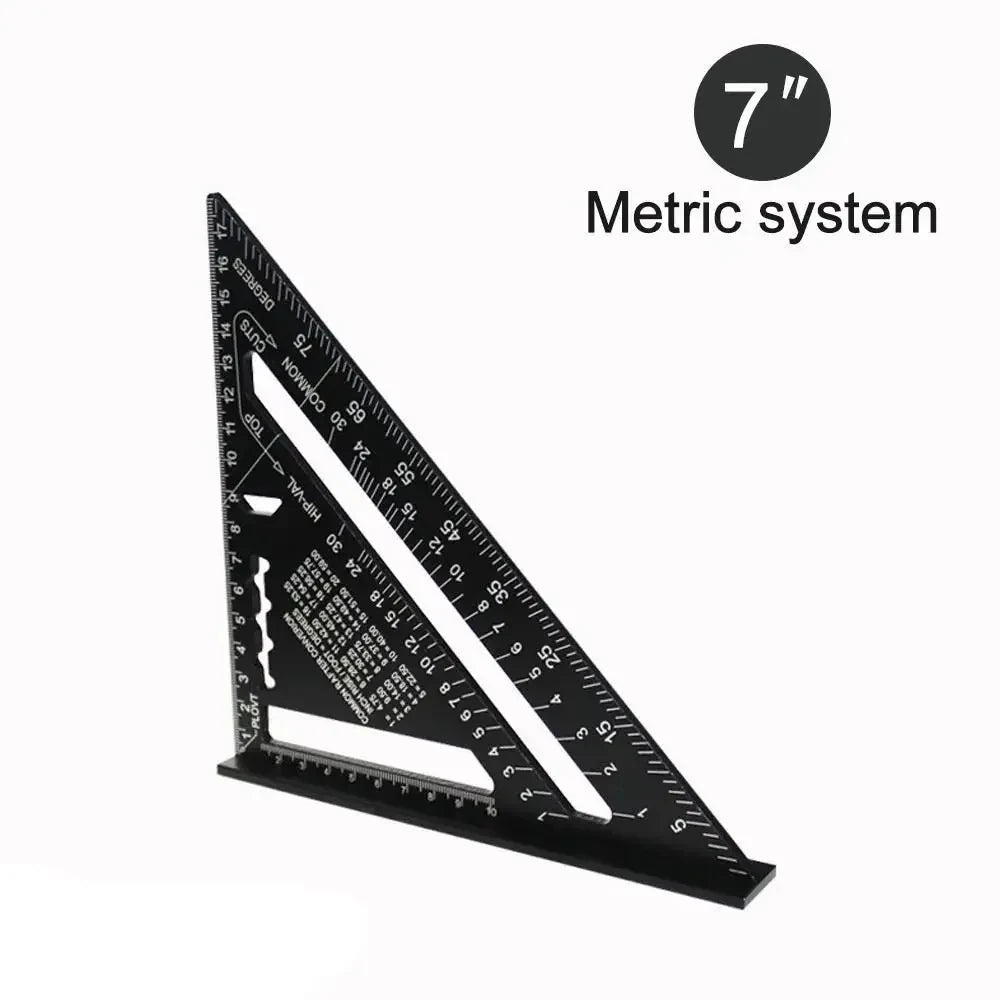 7-Inch Heavy-Duty Aluminum Speed Square & Triangle Ruler