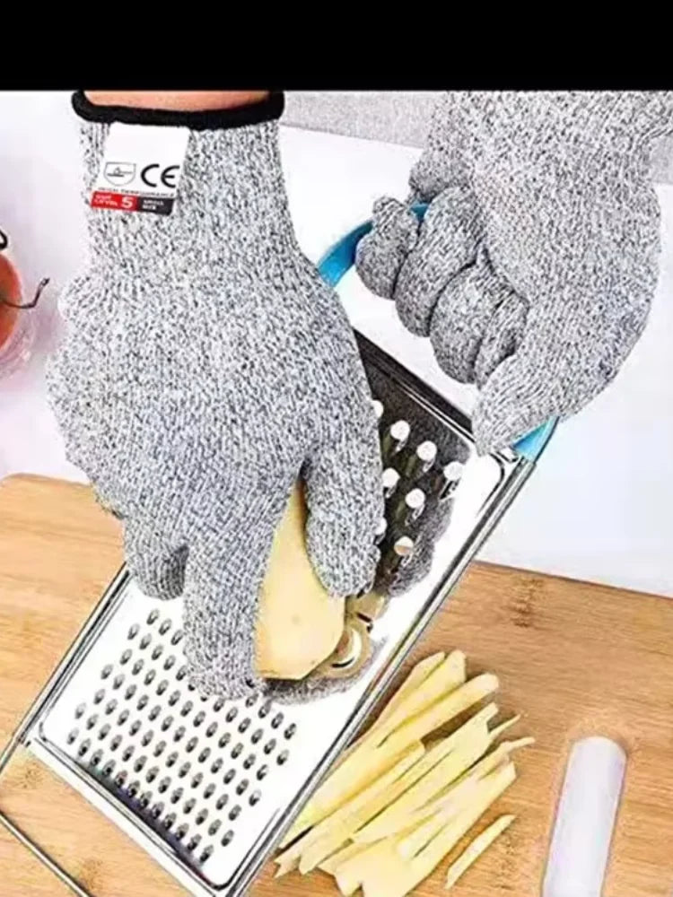 Anti-Cut Levels Gloves for Kitchen & Construction Labor Protection Wear-Resistant Gardening Gloves Injury Resistant Glass Handli