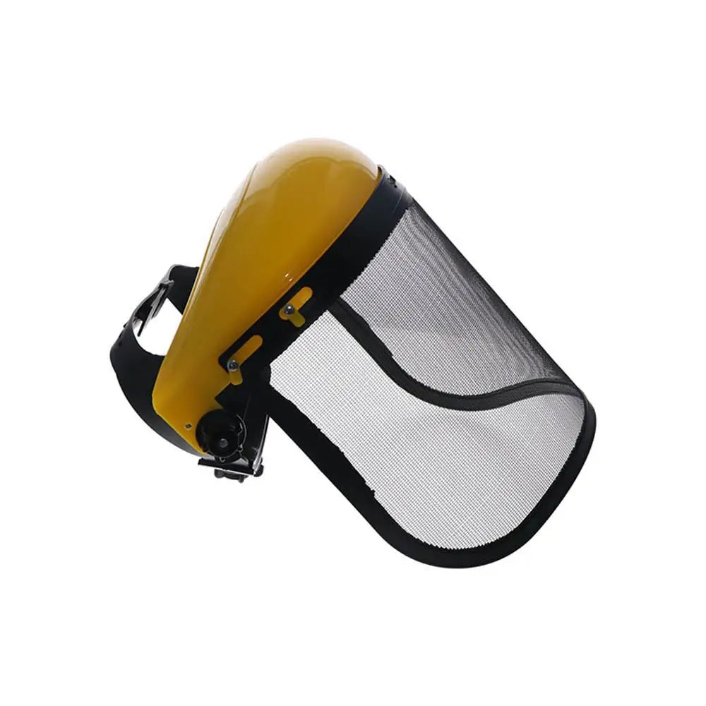 Grass Trimmer & Chainsaw Safety Helmet with Full-Face Wire Mesh Shield