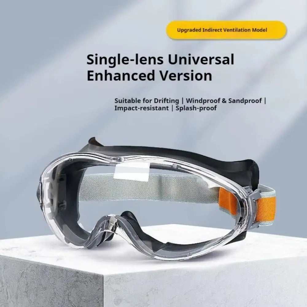 Anti Scratch Safety Glasses Clear Lens Silicone Frame Protective Eyewear Splash Proof Lightweight Anti Fog Goggles Work Safety